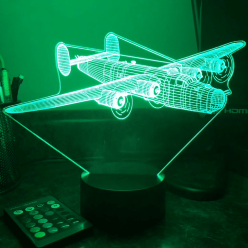 3D LED green lamp B24