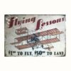 affiche vintage cours de pilotage