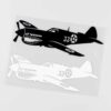 sticker p40 Warhawk flying tiger noir ou blanc