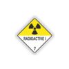 autocollant avertissement zone radioactive