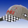 vue avant de la casquette p51