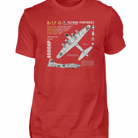 Tee-shirt B-17 Vintage - Men Basic Shirt-4