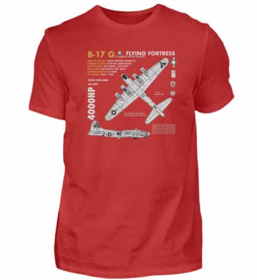 T-shirt B-17 Vintage - Men Basic Shirt-4