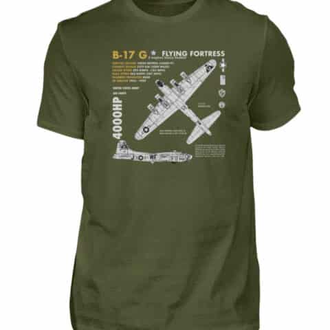 T-shirt B-17 Vintage - Men Basic Shirt-1109
