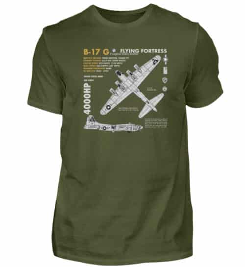 Tee-shirt B-17 Vintage - Men Basic Shirt-1109