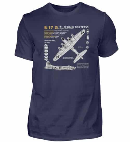 Tee-shirt B-17 Vintage - Men Basic Shirt-198