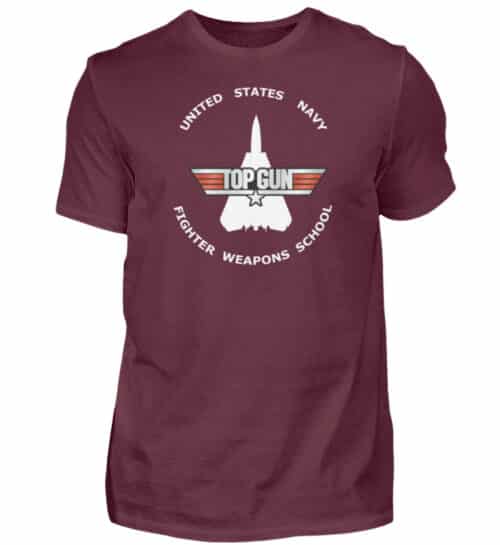 Tee-shirt Top Gun Fighter Weapons School - Men Basic Shirt-839