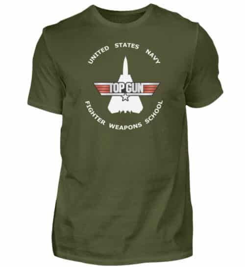 Tee-shirt Top Gun Fighter Weapons School - Men Basic Shirt-1109