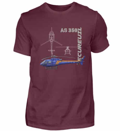 T-shirt Hélicoptère Ecureuil - Men Basic Shirt-839