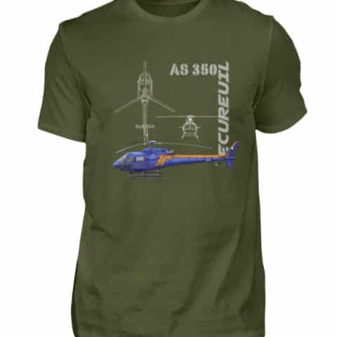 T-shirt Hélicoptère Ecureuil - Men Basic Shirt-1109