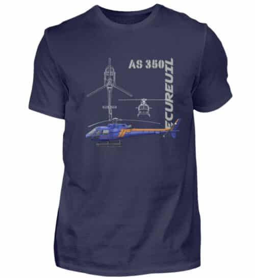 T-shirt Hélicoptère Ecureuil - Men Basic Shirt-198