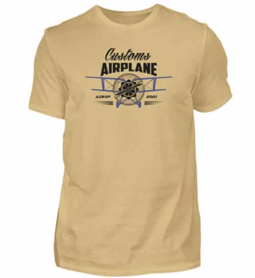 Customs Airplane T-shirt - Men Basic Shirt-224