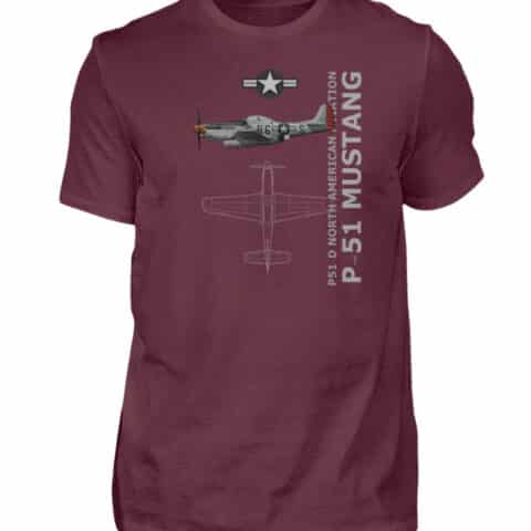 Tee-shirt P-51 MUSTANG - Men Basic Shirt-839