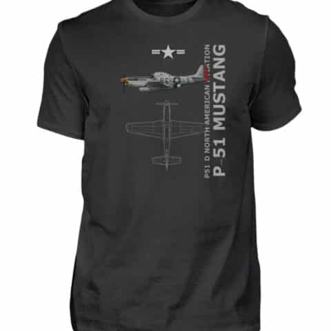 Tee-shirt P-51 MUSTANG - Men Basic Shirt-16