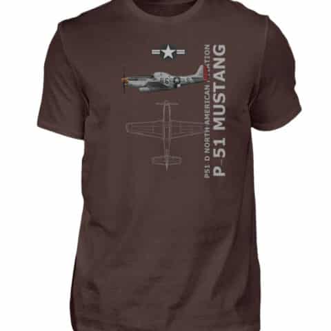 Tee-shirt P-51 MUSTANG - Men Basic Shirt-1074