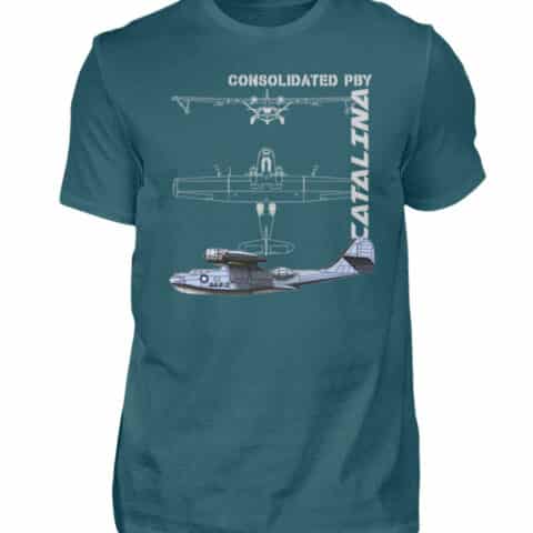 CATALINA Seaplane T-shirt - Men Basic Shirt-1096