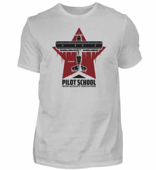 T-shirt PILOT SCHOOL - Men Basic Shirt-1157