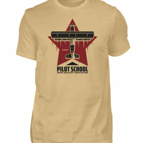 PILOT SCHOOL T-shirt - Men Basic Shirt-224