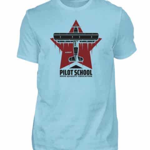 PILOT SCHOOL T-shirt - Men Basic Shirt-674