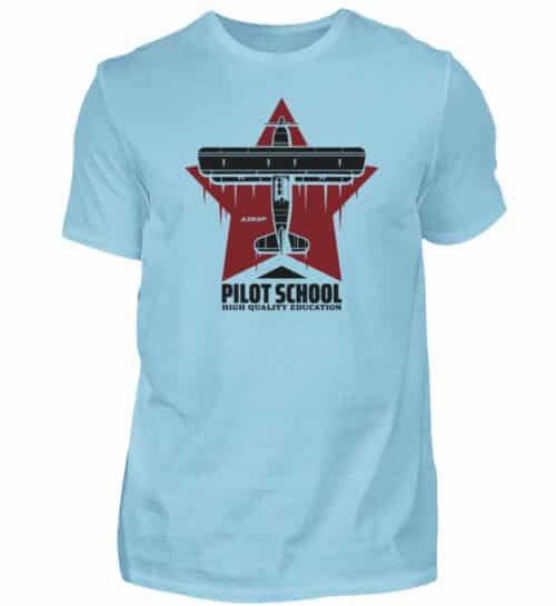 PILOT SCHOOL T-shirt - Men Basic Shirt-674