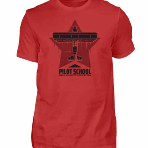 PILOT SCHOOL T-shirt - Men Basic Shirt-4