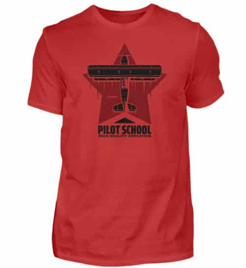 PILOT SCHOOL T-shirt - Men Basic Shirt-4