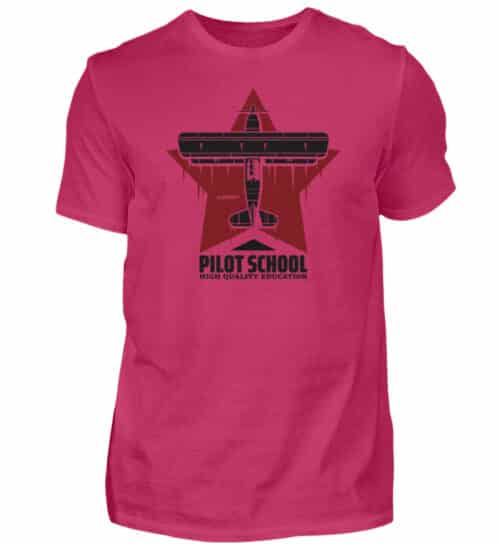 PILOT SCHOOL T-shirt - Men Basic Shirt-1216