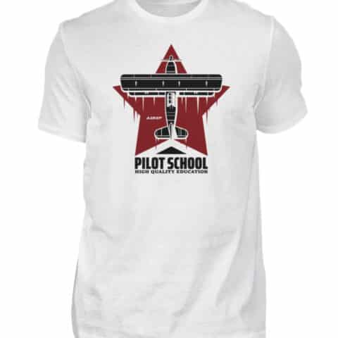 PILOT SCHOOL T-shirt - Men Basic Shirt-3