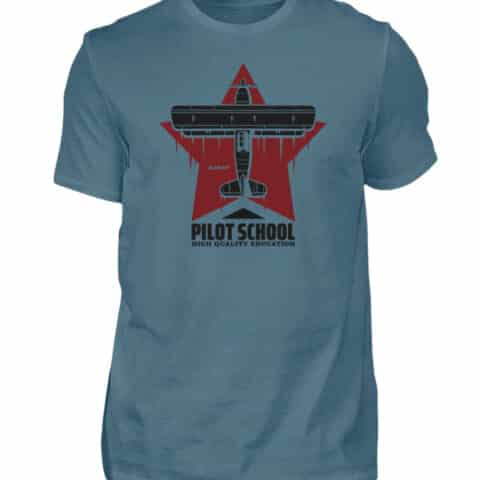 PILOT SCHOOL T-shirt - Men Basic Shirt-1230