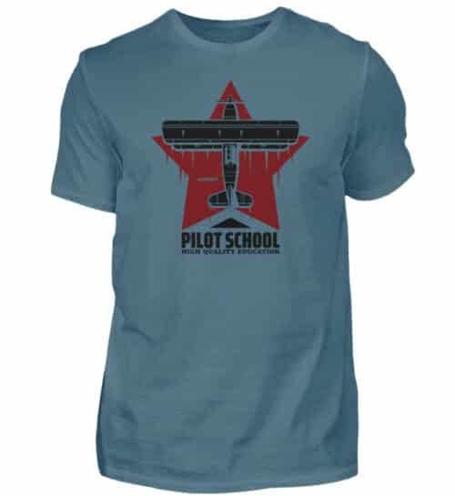 PILOT SCHOOL T-shirt - Men Basic Shirt-1230