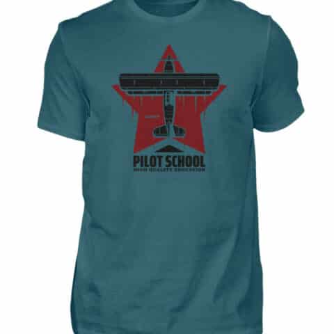 PILOT SCHOOL T-shirt - Men Basic Shirt-1096