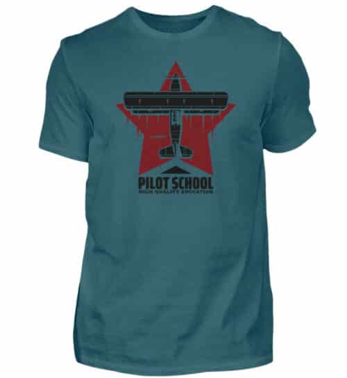 PILOT SCHOOL T-shirt - Men Basic Shirt-1096