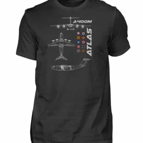 T-shirt Airbus A400-M - Men Basic Shirt-16