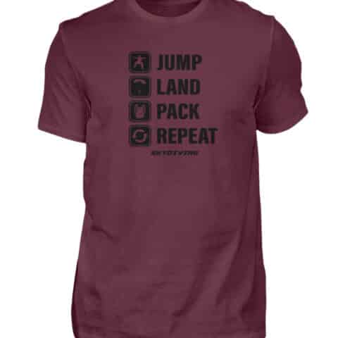 T-shirt JUMP LAND PACK REPEAT - Men Basic Shirt-839