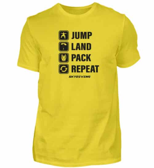 T-shirt JUMP LAND PACK REPEAT - Men Basic Shirt-1102