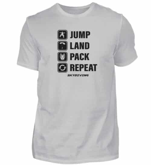 T-shirt JUMP LAND PACK REPEAT - Men Basic Shirt-17