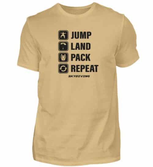 T-shirt JUMP LAND PACK REPEAT - Men Basic Shirt-224