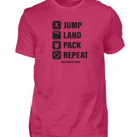 T-shirt JUMP LAND PACK REPEAT - Men Basic Shirt-1216