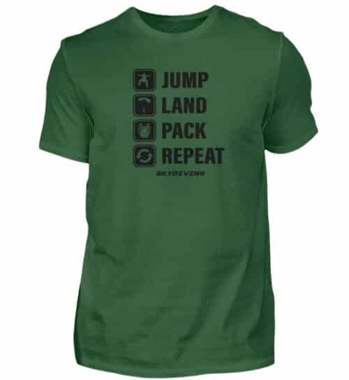 T-shirt JUMP LAND PACK REPEAT - Men Basic Shirt-833