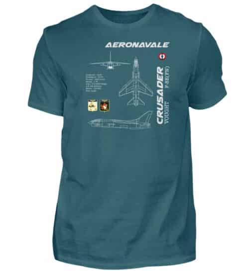 Aéronavale F-8E CRUSADER - Men Basic Shirt-1096