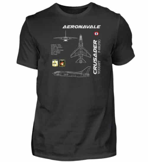 Aéronavale F-8E CRUSADER - Men Basic Shirt-16