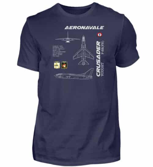 Aéronavale F-8E CRUSADER - Men Basic Shirt-198