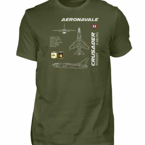 Aéronavale F-8E CRUSADER - Men Basic Shirt-1109