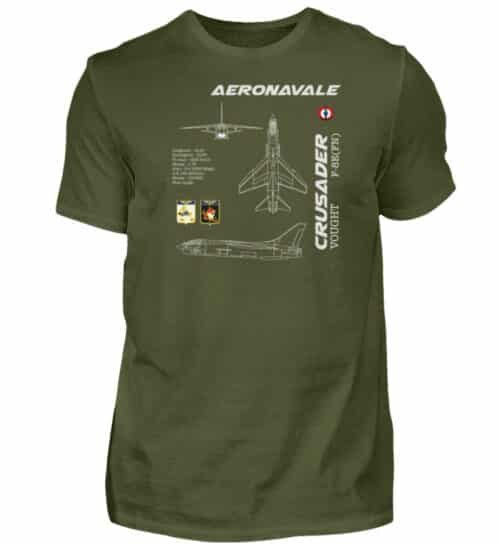 Aéronavale F-8E CRUSADER - Men Basic Shirt-1109