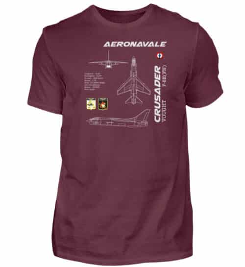 Aéronavale F-8E CRUSADER - Men Basic Shirt-839