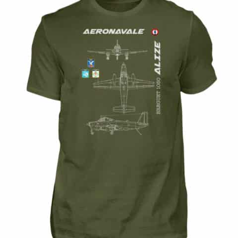 Aéronavale BREGUET ALIZE - Men Basic Shirt-1109