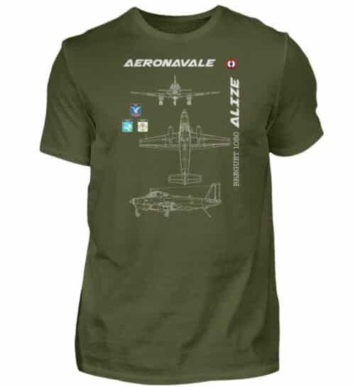 Aéronavale BREGUET ALIZE - Men Basic Shirt-1109