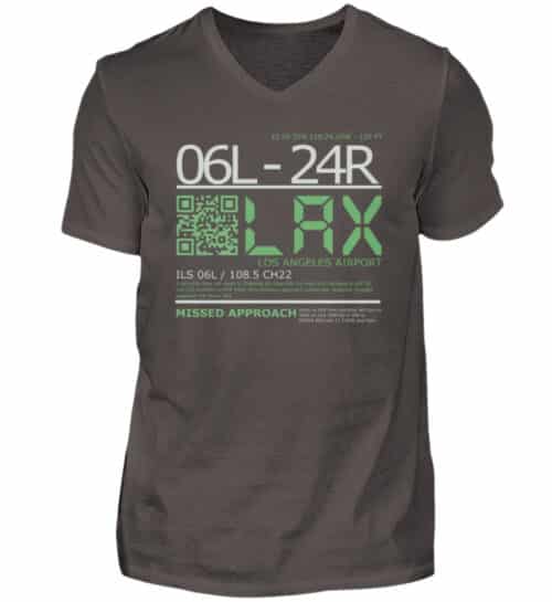 Los Angeles Airport col V - V-Neck Shirt for Men-2618