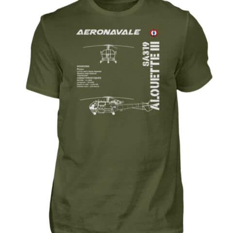 AERONAVALE ALOUETTE III - Men Basic Shirt-1109