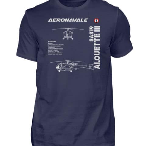 AERONAVALE ALOUETTE III - Men Basic Shirt-198